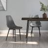 Stylish Grey Dining Chairs - 2 pcs | Hipomarket UK