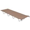 Camping Bed 180x60x19 cm Oxford Fabric and Steel Taupe Colour taupe Quantity in Package 1 