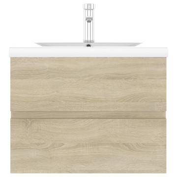 Sink Cabinet with Built-in Basin - Sonoma Oak | HipoMarket