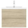 Sink Cabinet with Built-in Basin - Sonoma Oak | HipoMarket