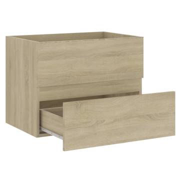 Sink Cabinet with Built-in Basin - Sonoma Oak | HipoMarket