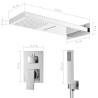 Stylish Stainless Steel Shower System 201 - Hipomarket UK