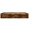 Smoked Oak Bed Frame 200x200 cm | Modern & Durable Design