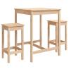 3 Piece Garden Bar Set - Solid Pine Wood | HipoMarket UK