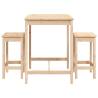 3 Piece Garden Bar Set - Solid Pine Wood | HipoMarket UK