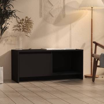 Stylish Black TV Cabinet - 90x35x40 cm | Hipomarket