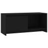 Stylish Black TV Cabinet - 90x35x40 cm | Hipomarket