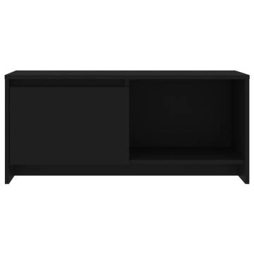 Stylish Black TV Cabinet - 90x35x40 cm | Hipomarket