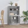 Stylish Highboard in Concrete Grey - 60x35.5x103.5 cm