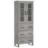 Highboard Grey Sonoma - Stylish Storage Solution | HipoMarket