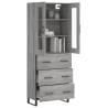 Highboard Grey Sonoma - Stylish Storage Solution | HipoMarket