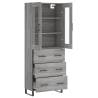 Highboard Grey Sonoma - Stylish Storage Solution | HipoMarket