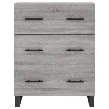 Highboard Grey Sonoma - Stylish Storage Solution | HipoMarket