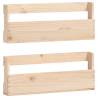 Wall-Mounted Shoe Racks - 2 pcs Solid Pine Wood | HipoMarket