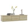 Wall-mounted Drawer Shelf Sonoma Oak - Stylish Storage Solution