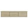 Wall-mounted Drawer Shelf Sonoma Oak - Stylish Storage Solution