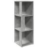 Stylish Corner Cabinet in Concrete Grey - 33x33x100 cm