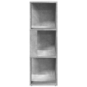 Stylish Corner Cabinet in Concrete Grey - 33x33x100 cm