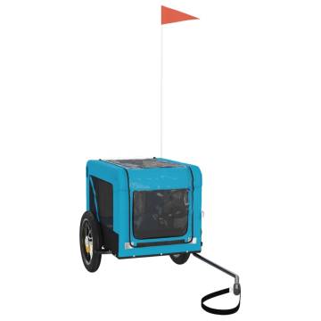 Pet Bike Trailer - Blue and Black Oxford Fabric & Iron | Hipo Market