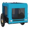 Pet Bike Trailer - Blue and Black Oxford Fabric & Iron | Hipo Market