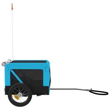 Pet Bike Trailer - Blue and Black Oxford Fabric & Iron | Hipo Market