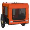 Durable Pet Bike Trailer - Orange & Black | Hipomarket UK