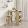 Bar Table with Storage Rack Sonoma Oak 102x50x103.5cm Engineered Wood Colour sonoma oak Quantity in Package 1 