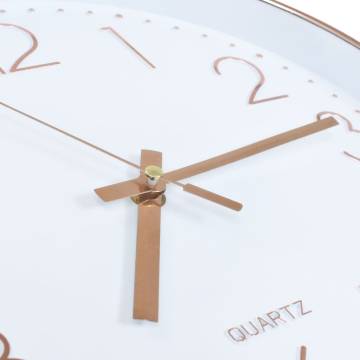 Rose Gold Wall Clock - 30 cm Stylish Decor | HipoMarket