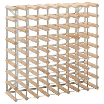 Wine Rack for 72 Bottles | Solid Pinewood | Hipomarket