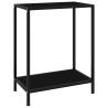 Console Table Black 60x35x75 cm Tempered Glass Colour black Size 60 x 35 x 75 cm Quantity in Package 1 Model with feet 