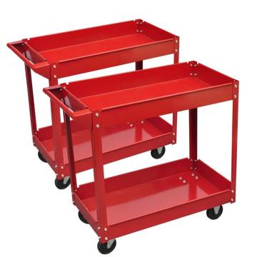 2 x Workshop Tool Trolley 100 kg - Durable & Versatile Trolleys