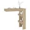 Sonoma Oak Wall Bar Table - Stylish & Sturdy | HipoMarket