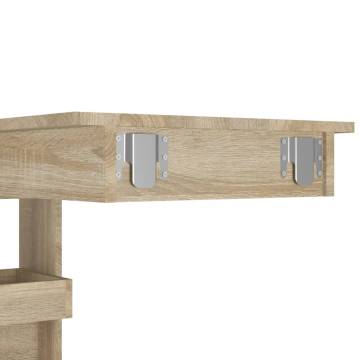 Sonoma Oak Wall Bar Table - Stylish & Sturdy | HipoMarket