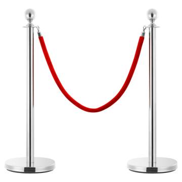 Red Velvet Stanchion Stand Rope | Elegant Crowd Control