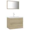 Stylish Bathroom Furniture Set - Sonoma Oak Engineered Wood