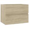 Stylish Bathroom Furniture Set - Sonoma Oak Engineered Wood