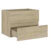 Stylish Bathroom Furniture Set - Sonoma Oak Engineered Wood