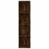 Stylish Smoked Oak Book & TV Cabinet - 36x30x143 cm