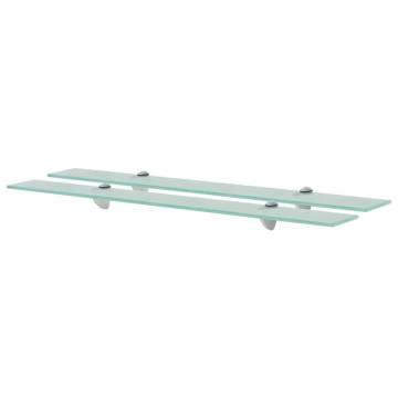 Stylish Floating Glass Shelves - 2 pcs 80x20 cm | HipoMarket