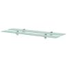 Floating Shelves 2 pcs Glass 80x20 cm 8 mm Colour transparent Size 80 x 20 cm Quantity in Package 2 Number of Pieces 1 