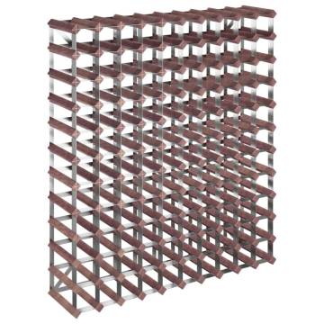 Stylish Brown Wine Rack for 120 Bottles | Solid Pine Wood