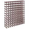 Stylish Brown Wine Rack for 120 Bottles | Solid Pine Wood