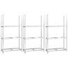 3-Layer Tire Racks - Steel 110x40x200 cm | HipoMarket