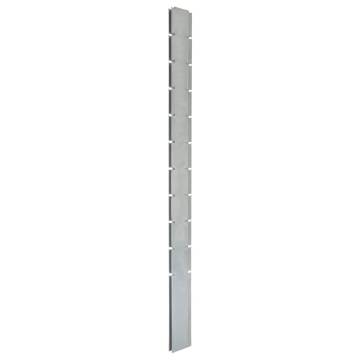 Garden Fence Posts - 40 pcs Silver 260 cm Galvanised Steel