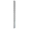 Garden Fence Posts - 40 pcs Silver 260 cm Galvanised Steel