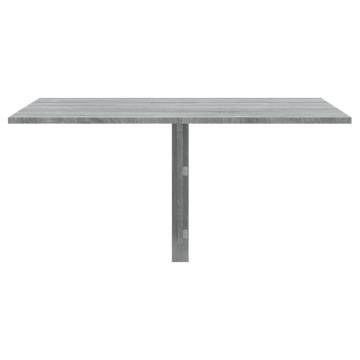 Folding Wall Table Grey Sonoma - Space-Saving Design 100x60 cm