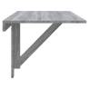 Folding Wall Table Grey Sonoma - Space-Saving Design 100x60 cm