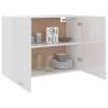 Hanging Cabinet High Gloss White 80x31x60 cm | HipoMarket