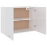 Hanging Cabinet High Gloss White 80x31x60 cm | HipoMarket