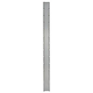 Garden Fence Posts - 40 pcs Silver 260 cm Galvanised Steel